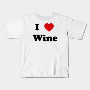 I love wine tee Kids T-Shirt